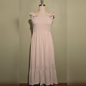 Jodifl Cream Ruffle Dress Size Large